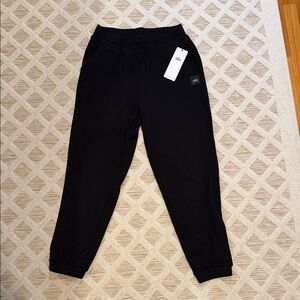 ALO Yoga Kids Black Ribbed Joggers